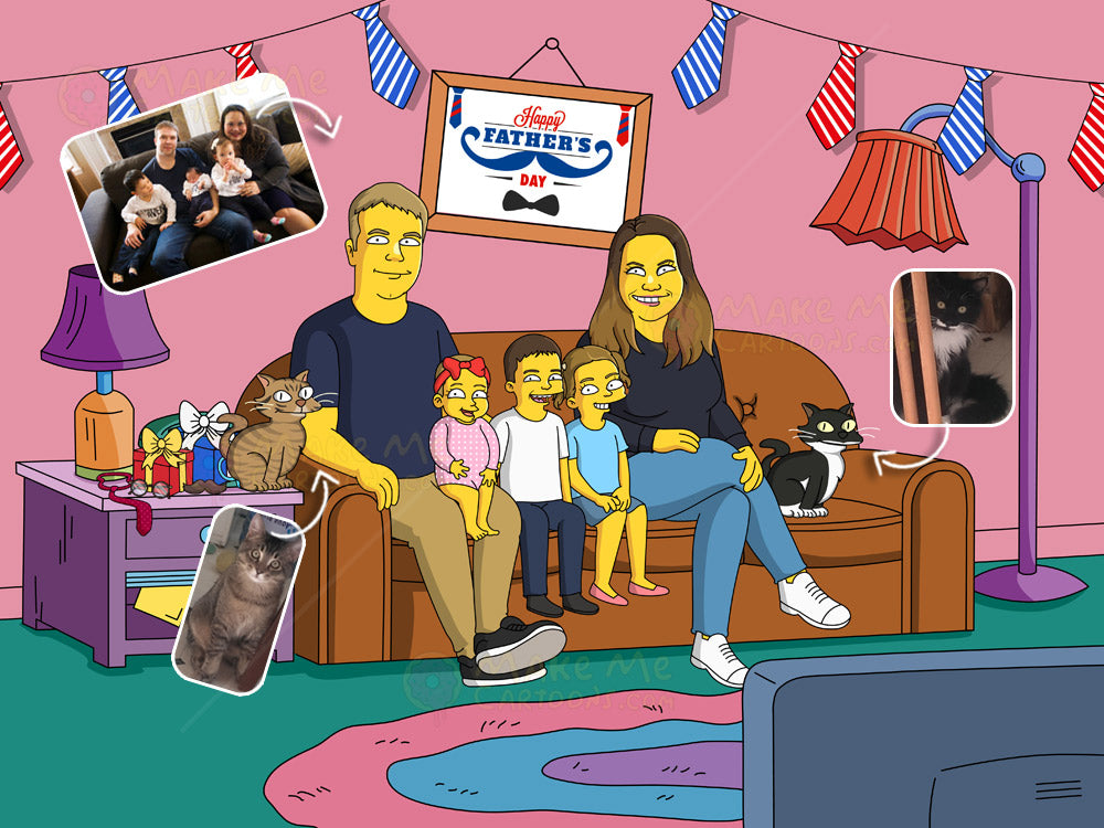 Simpson Father's Day Couch